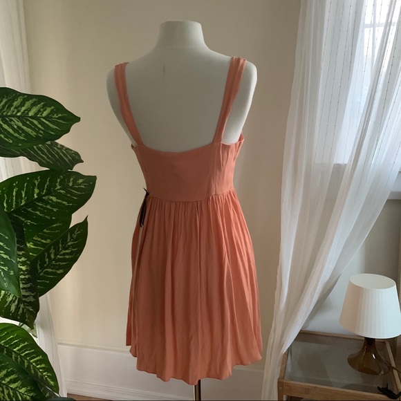 F21 Salmon Sundress - Picture 2 of 6